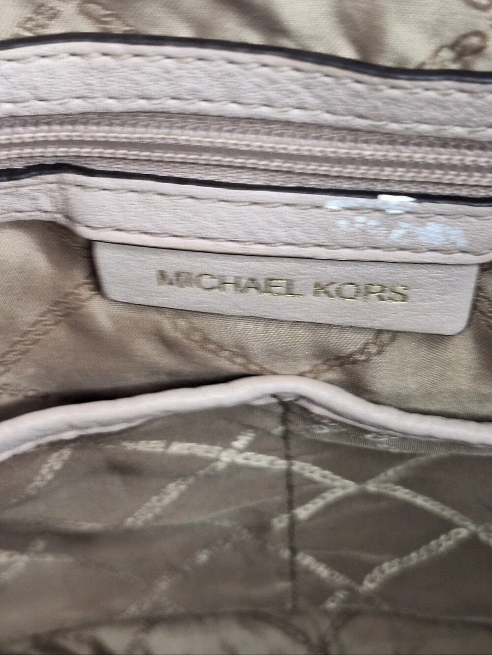 Michael Kors Lexington Large Hobo Bag Soft Blush Beige Pink Rope Handle FAIR